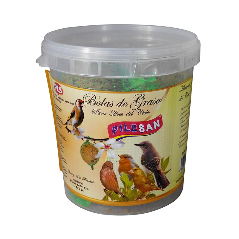 BOLA GRASA AVES CUBO 8unid