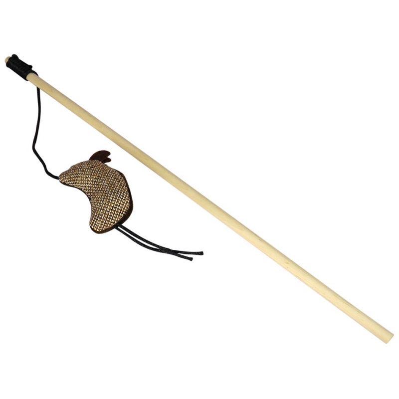 PERCHA GATO RATON MARRON 40cm 4H