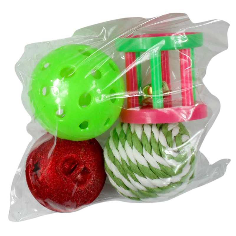 JUGUETE GATO VARIADO NAVIDAD 4unid