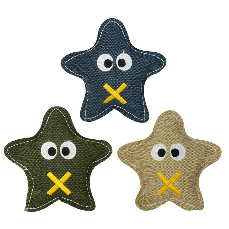 ESTRELLA DE TELA CON SONIDO 12 x 12 cm 4H