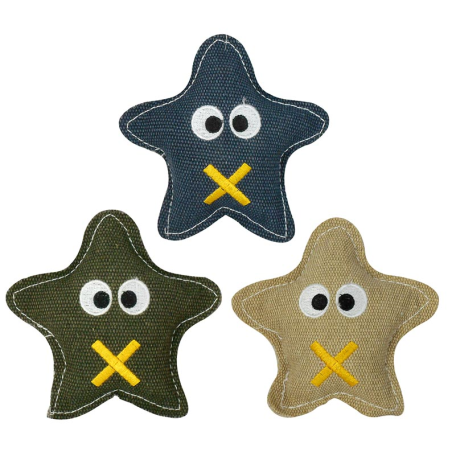 ESTRELLA DE TELA CON SONIDO 12 x 12 cm 4H