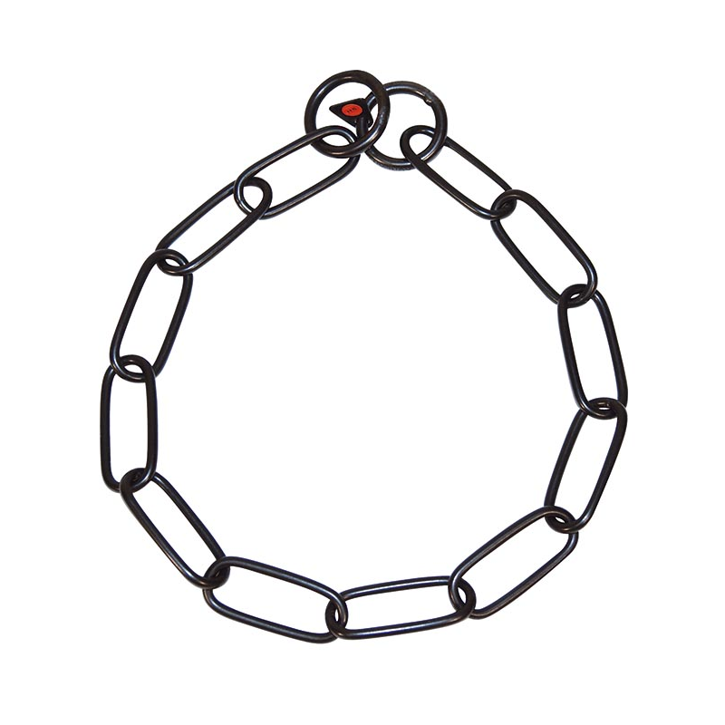 COLLAR ESLABON LARGO NEGRO 63 cm x 4 mm