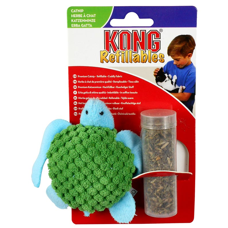 KONG CAT REFILLABLE TURTLE 13cm