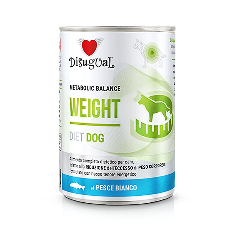 DISUGUAL DIET DOG HUMEDO PESCADO BLANCO WEIGHT 400GR