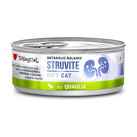 DISUGUAL DIET CAT HUMEDO CODORNIZ STRUVITE 85GR