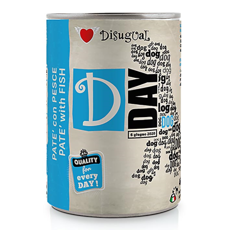 DISUGUAL D-DAY DOG FOOD PESCADO 400GR