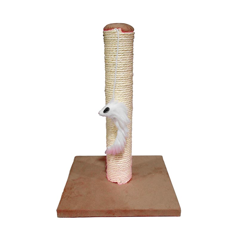 RASCADOR POSTE CON RATON 25 x 25 x 35cm MARRON 4H