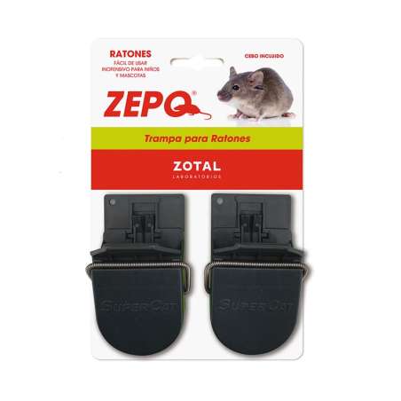 ZEPO TRAMPAS PARA RATONES 2UNID