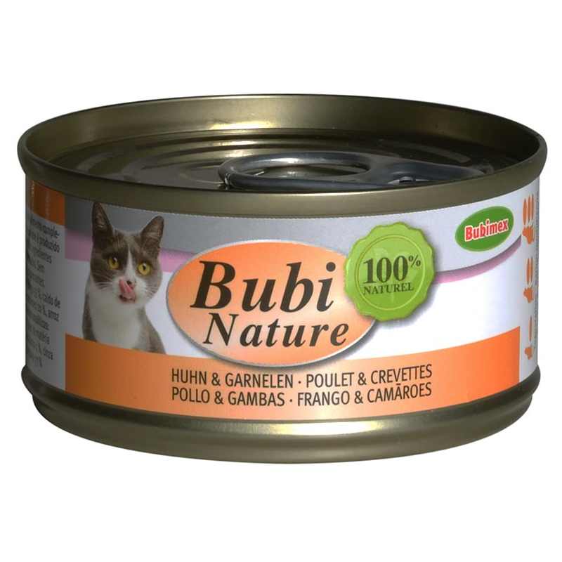 BUBI NATURE POLLO Y GAMBAS 70GR
