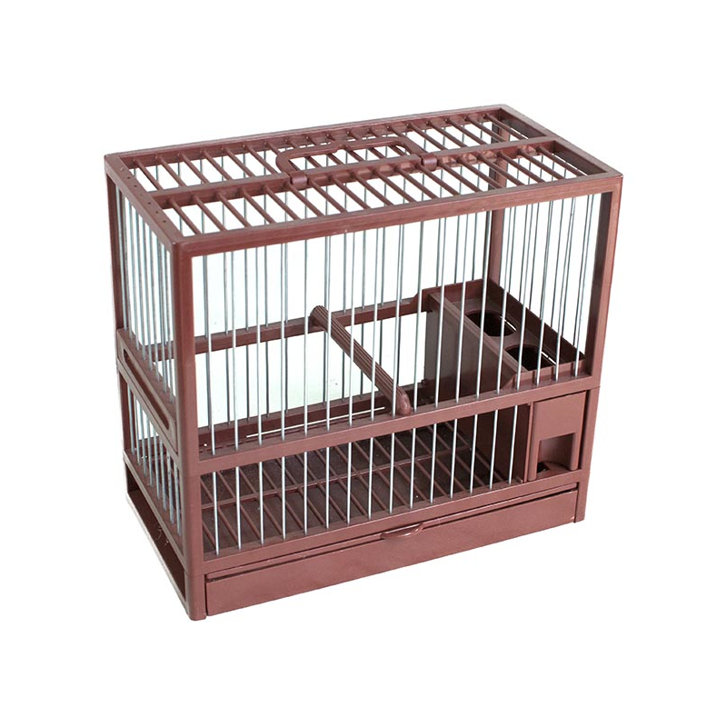 JAULA JILGUERO PEQUEÑA MARRON
