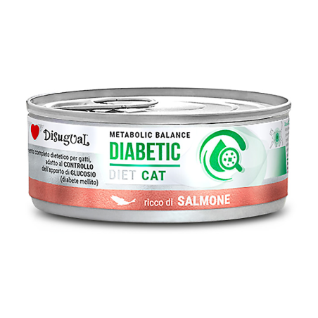 DISUGUAL DIET CAT HUMEDO SALMON DIABETIC 85GR