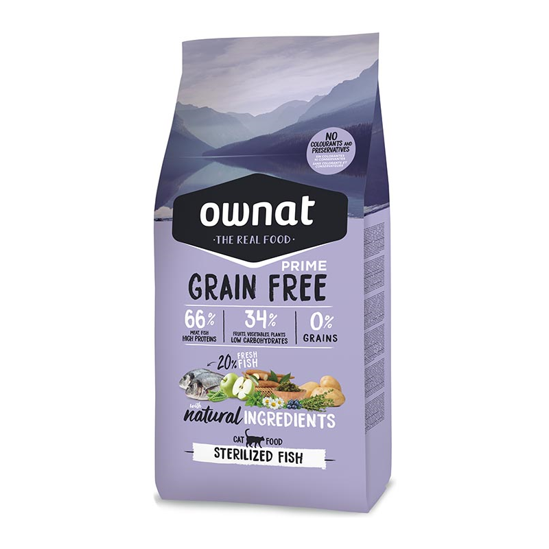 OWNAT GF PRIME STERILIZED FISH CAT 3kg