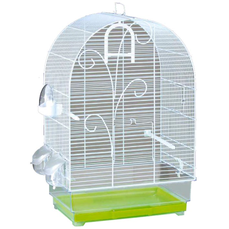 JAULA TRANSP. LISA BLANCA 40 x 27 x 61cm