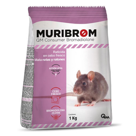 QM RATICIDA CEBO FRESCO (bromadiolona) 1KG