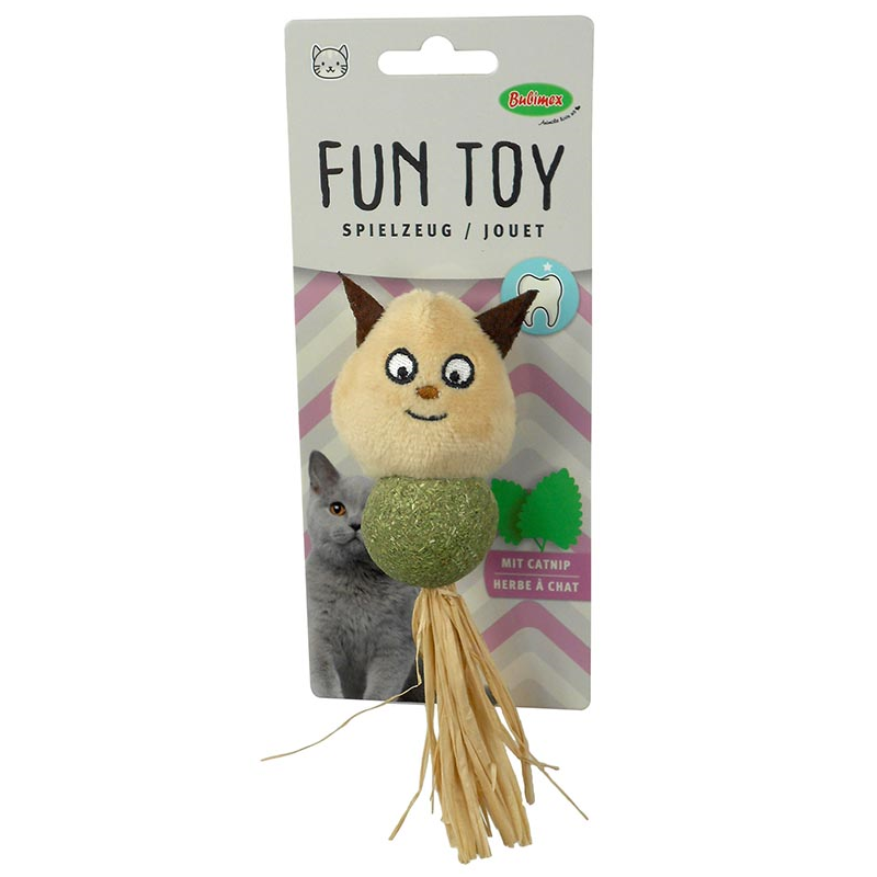 JUGUETE GATO MUÑECO CON MATATABI Y CATNIP 16cm