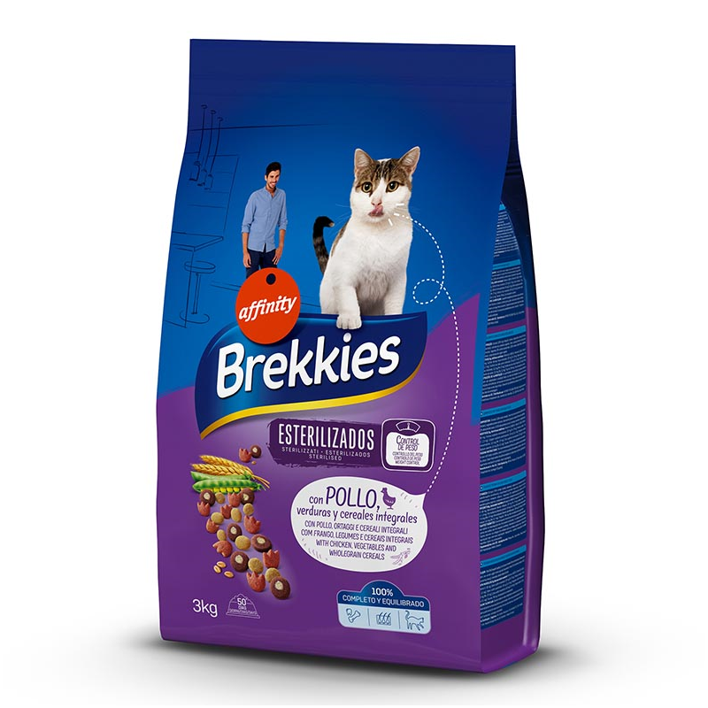 BREKKIES EXCEL CAT STERILIZED 3kg
