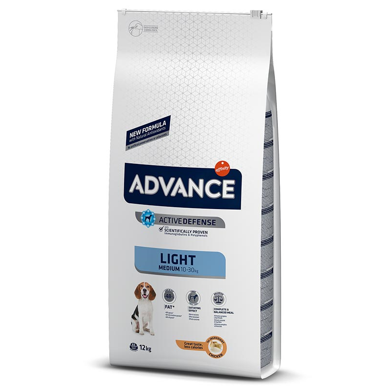 ADVANCE MEDIUM LIGHT CHICKEN & RICE 12 KG