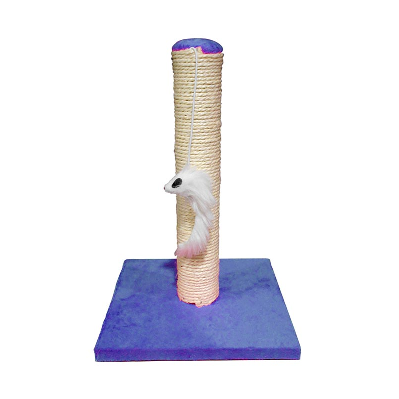 RASCADOR POSTE CON RATON 25 x 25 x 35cm AZUL 4H