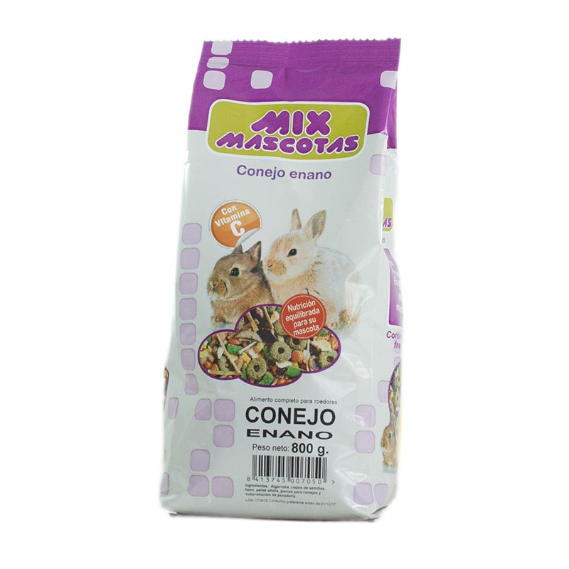 MIXTURA CONEJO ENANO 800gr