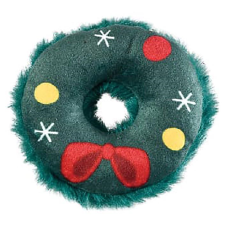 JUGUETE CORONA NAVIDAD CON CATNIP 9 CM