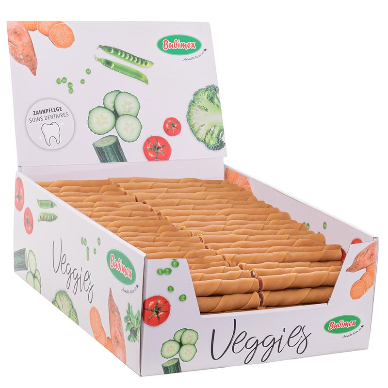 DISPLAY ROLLITOS DE VERDURA SIN PIEL DE BUFALO 12CM 25GR (160 UNID)