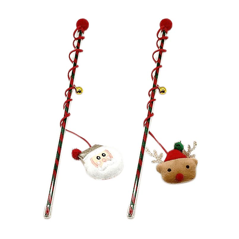 PERCHA CON PAPA NOEL O RENO 30 CM