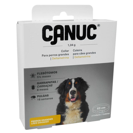 CANUC COLLAR DELTAMETRINA PERRO GRANDE 65CM (2UNID)