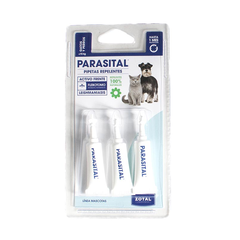 PARASITAL PIPETAS GATOS-PERROS(3unid)