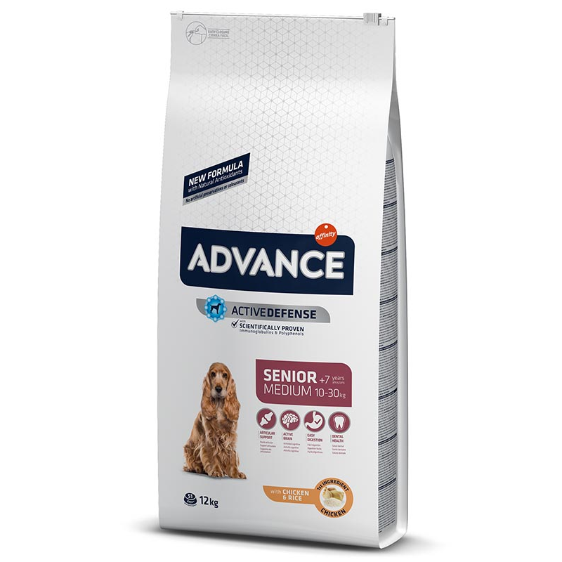 ADVANCE MEDIUM SENIOR CHICKEN & RICE 12 KG