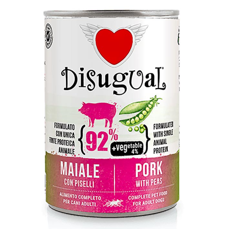 DISUGUAL VEGETAL CERDO GUISANTE DOG FOOD 400GR