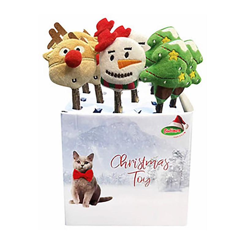 PERCHA GATO VARIADO NAVIDAD 6 x 17 CM