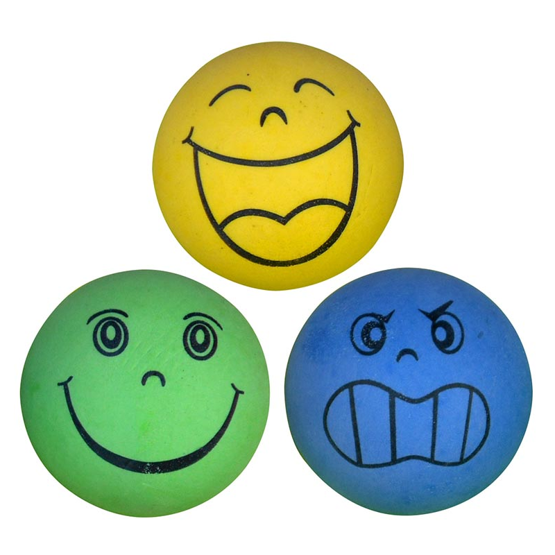 PELOTA GOMA CARAS 6cm