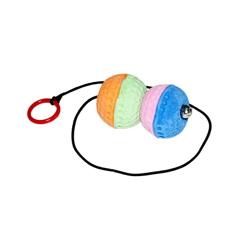 PELOTAS CON ELASTICO Y CAMPANAS