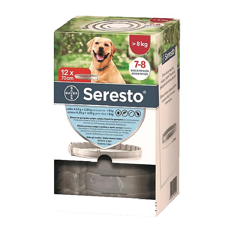 SERESTO PERRO GRANDE  y 8 KG CLINICO