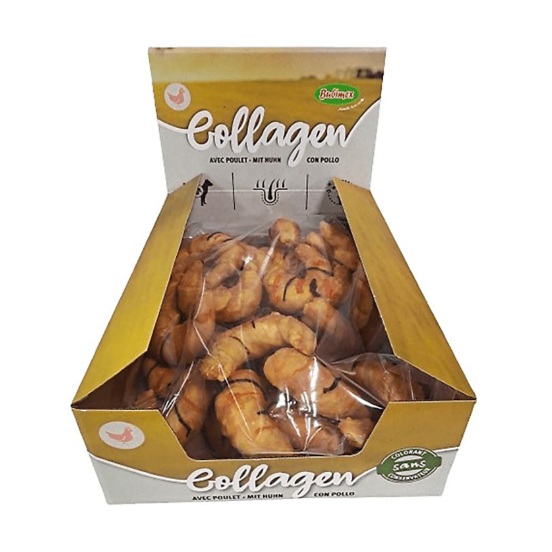 CROISSANT DE POLLO RAYADOS COLAGENO 10 CM (30 UNID)