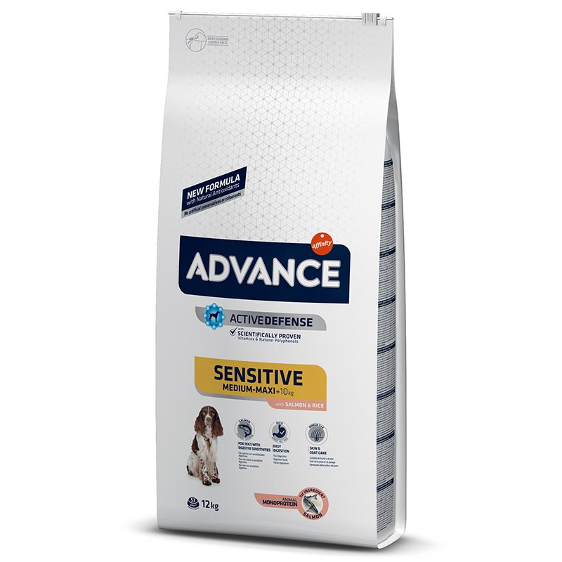 ADVANCE SENSITIVE SALMON & RICE 12 KG