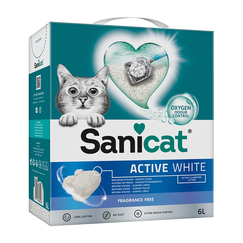 ARENA SANICAT ACTIVE WHITE UNSCENT 6L