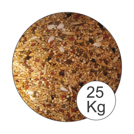 MIXTURA AGAPORNIS Y NINFAS 25 kg