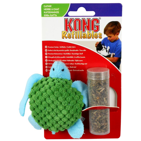 KONG CAT REFILLABLE TURTLE 13cm