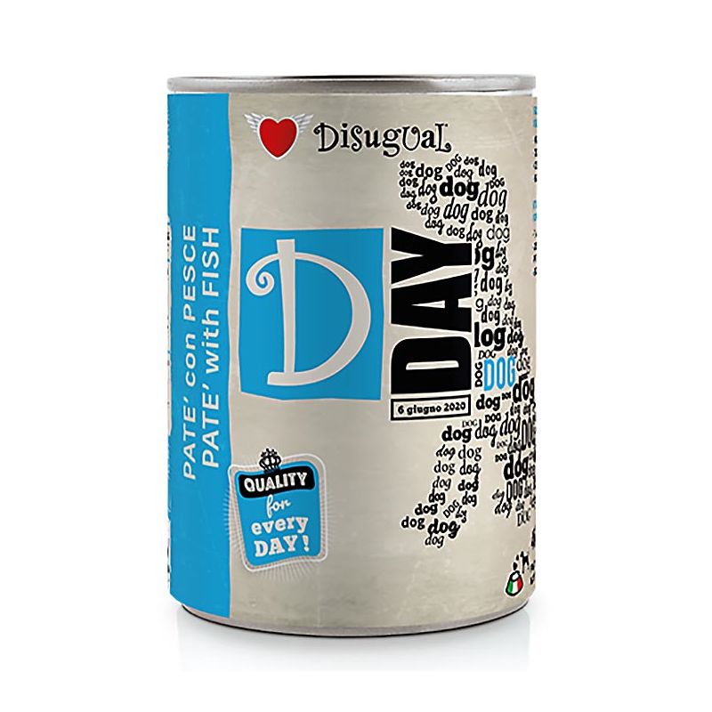 DISUGUAL D-DAY DOG FOOD PESCADO 400GR