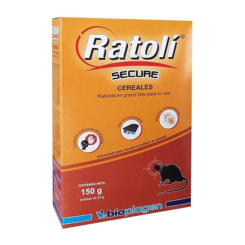 RATOLI SECURE CEREALES EST. 150gr BOLSA 25gr