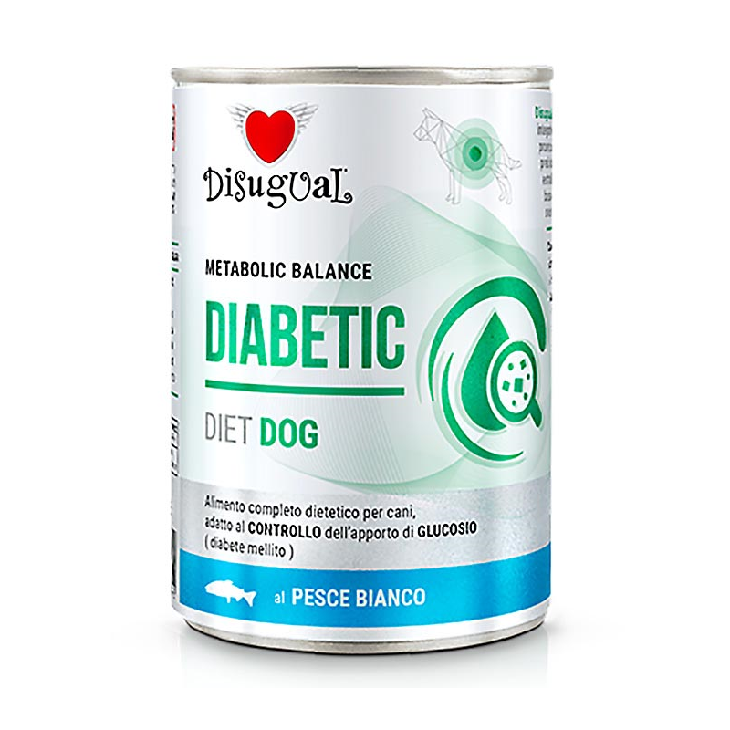 DISUGUAL DIET DOG HUMEDO PESCADO BLANCO DIABETIC 400GR