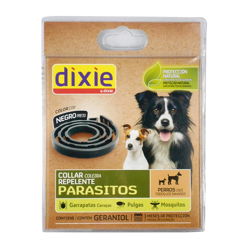COLLAR DIXIE REPELENTE PERRO NEGRO 60CM