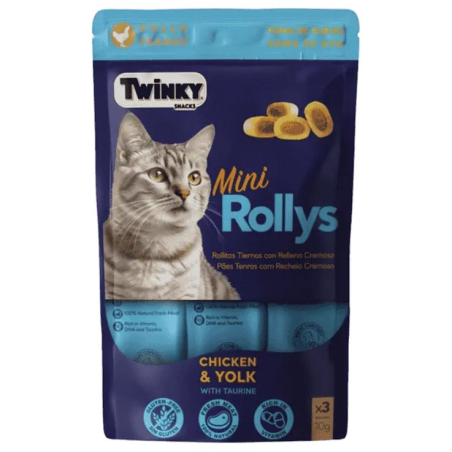 TWINKY MINI ROLLYS YEMA HUEVO 3 x 10GR