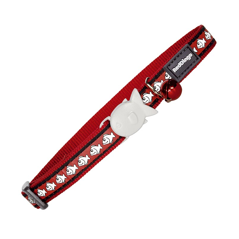 COLLAR GATO REFECT. CIERRE PEZ 20-32cm