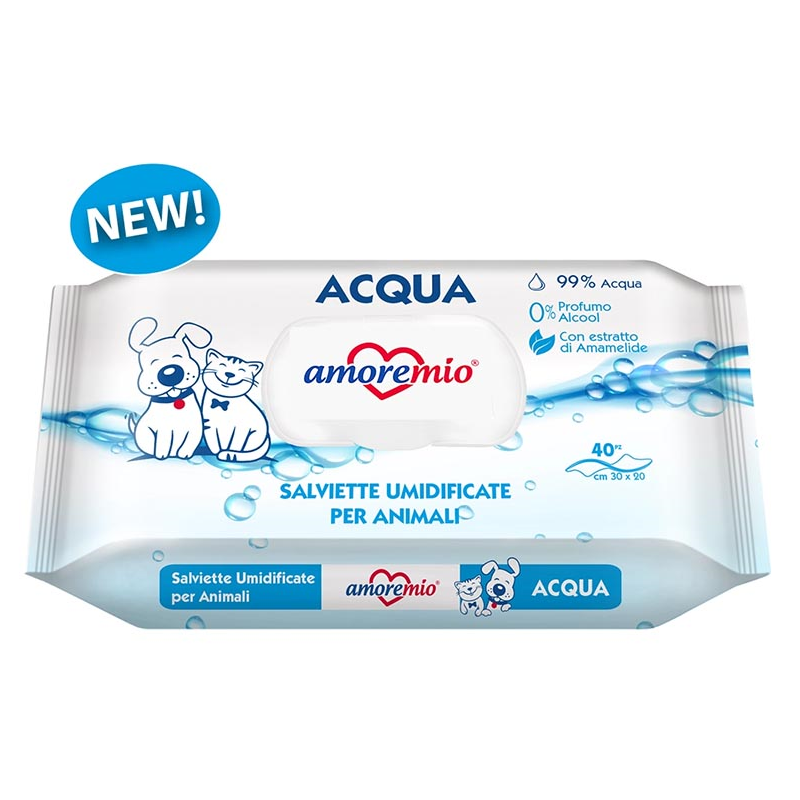 TOALLITAS AMOREMIO 99% ACQUA 40UNID