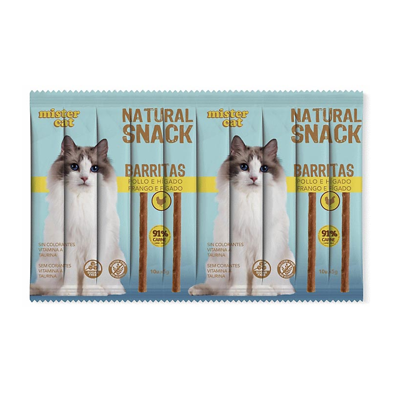BARRITAS GATO POLLO/HIGADO 10 UNID