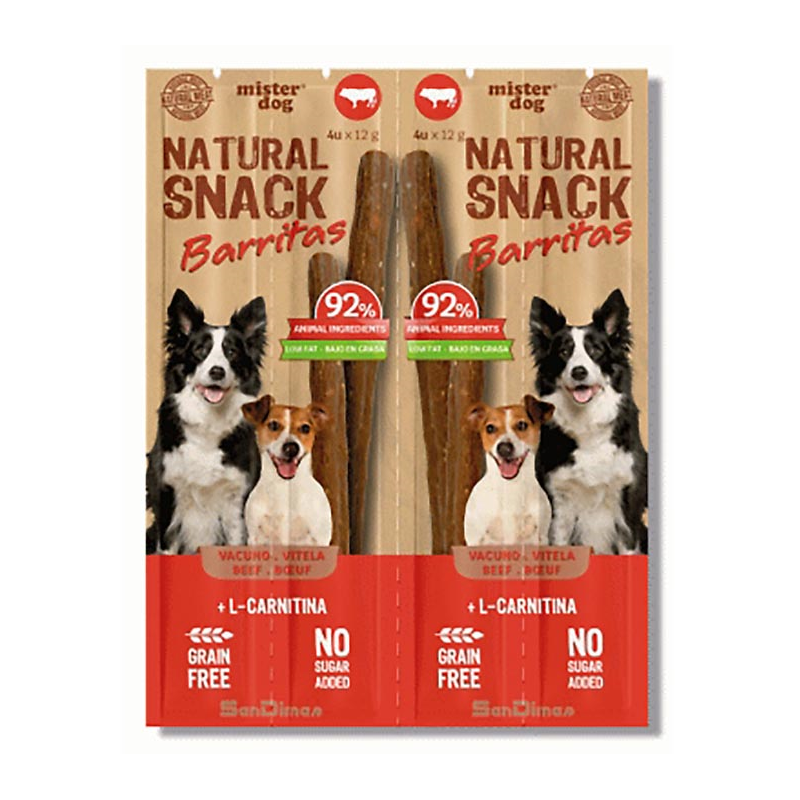 BARRITAS PERRO VACUNO 4 x 12 GR