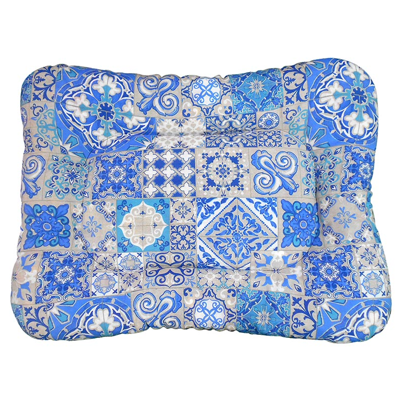 COLCHONETA IMPERMEABLE ARABESCO AZUL 80 x 60cm 4H