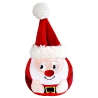 PELOTA PELUCHE CON SONIDO PAPA NOEL 8 CM